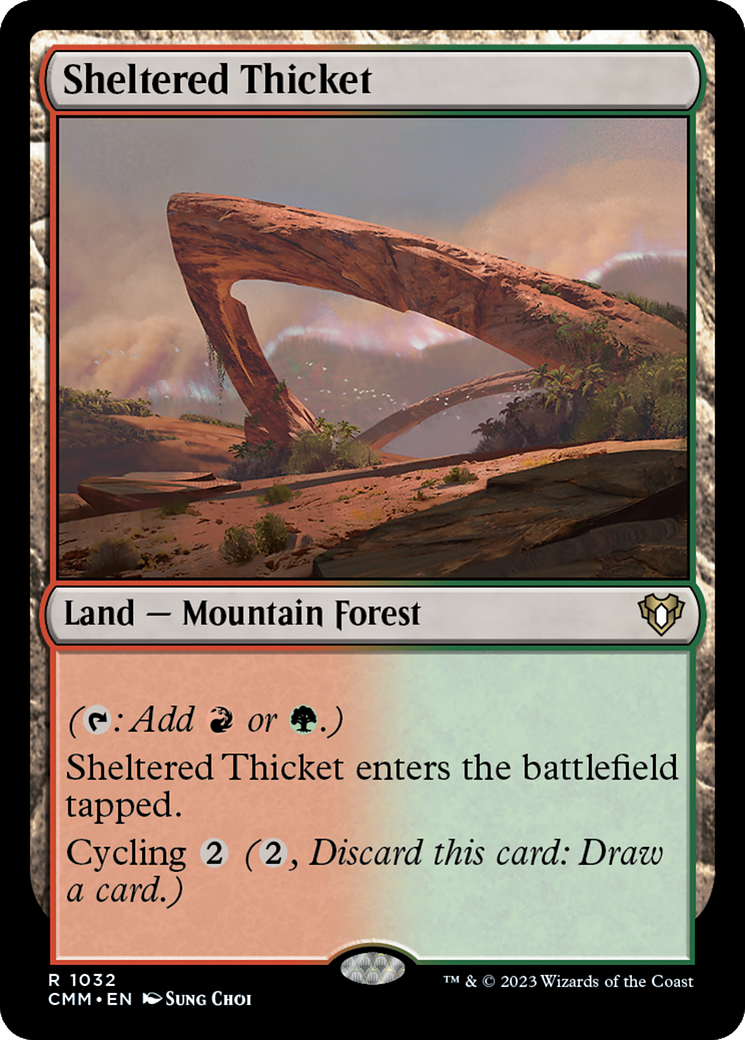 Magic: The Gathering - Sheltered Thicket - Commander Masters