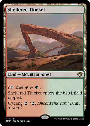 Magic: The Gathering - Sheltered Thicket - Commander Masters
