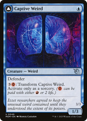Magic: The Gathering - Captive Weird // Compleated Conjurer Foil - March of the Machine