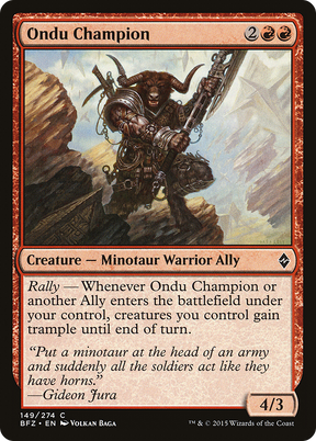 Magic: The Gathering - Ondu Champion Foil - Battle for Zendikar