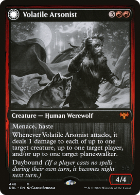 Magic: The Gathering - Volatile Arsonist // Dire-Strain Anarchist Foil - Innistrad: Double Feature