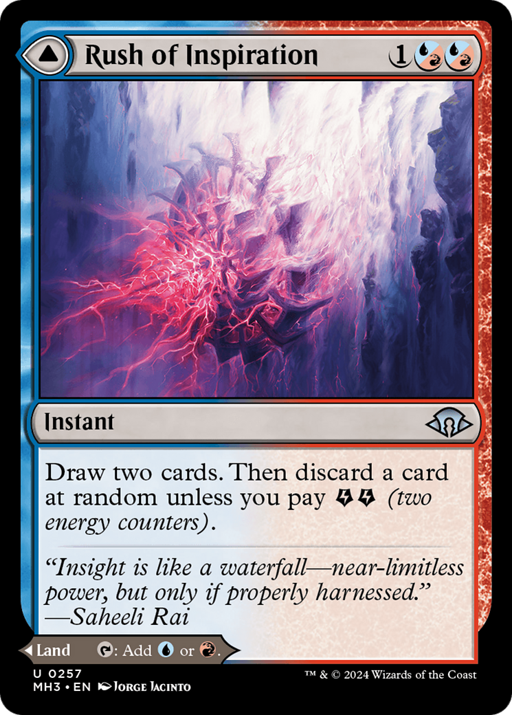Magic: The Gathering - Rush of Inspiration // Crackling Falls Foil - Modern Horizons 3