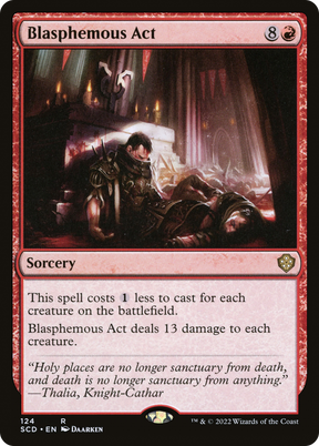 Magic: The Gathering - Blasphemous Act - Starter Commander Decks