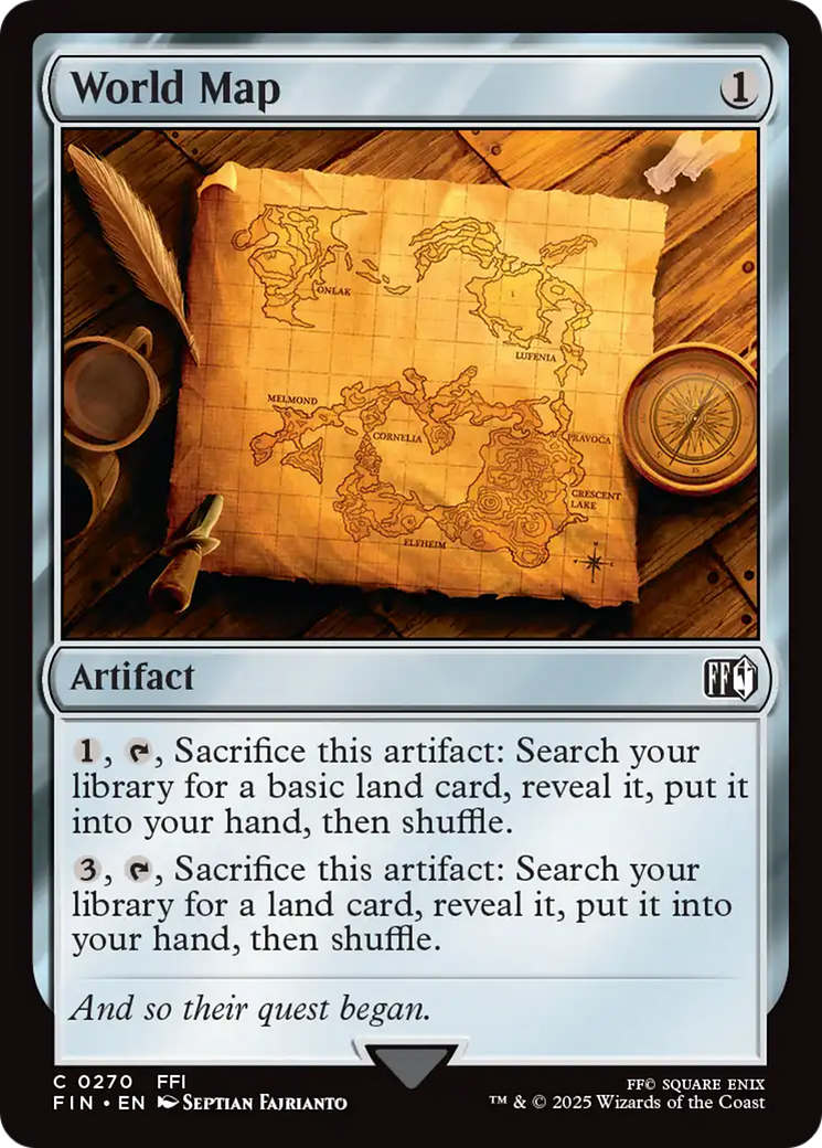 Magic: The Gathering - World Map Foil - Final Fantasy