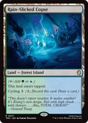 Magic: The Gathering - Rain-Slicked Copse - Teenage Mutant Ninja Turtles Eternal