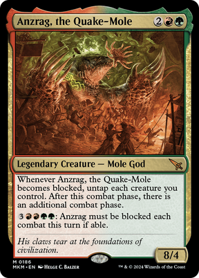 Magic: The Gathering - Anzrag, the Quake-Mole Foil - Murders at Karlov Manor