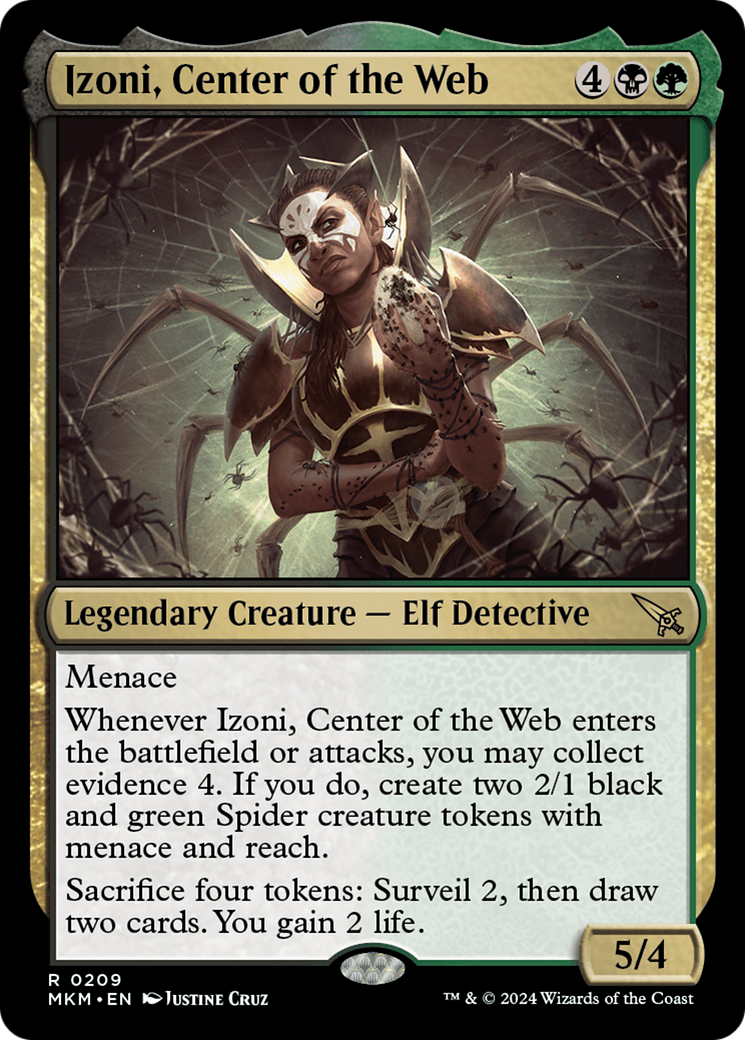 Magic: The Gathering - Izoni, Center of the Web Foil - Murders at Karlov Manor