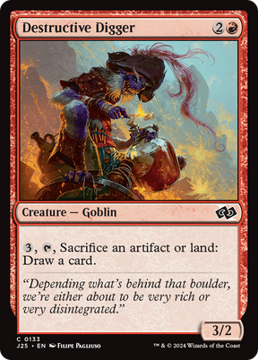Magic: The Gathering - Destructive Digger - Foundations Jumpstart