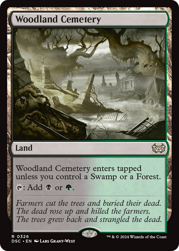 Magic: The Gathering - Woodland Cemetery - Duskmourn: House of Horror Commander