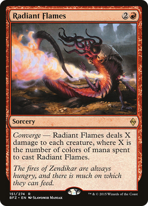 Magic: The Gathering - Radiant Flames Foil - Battle for Zendikar