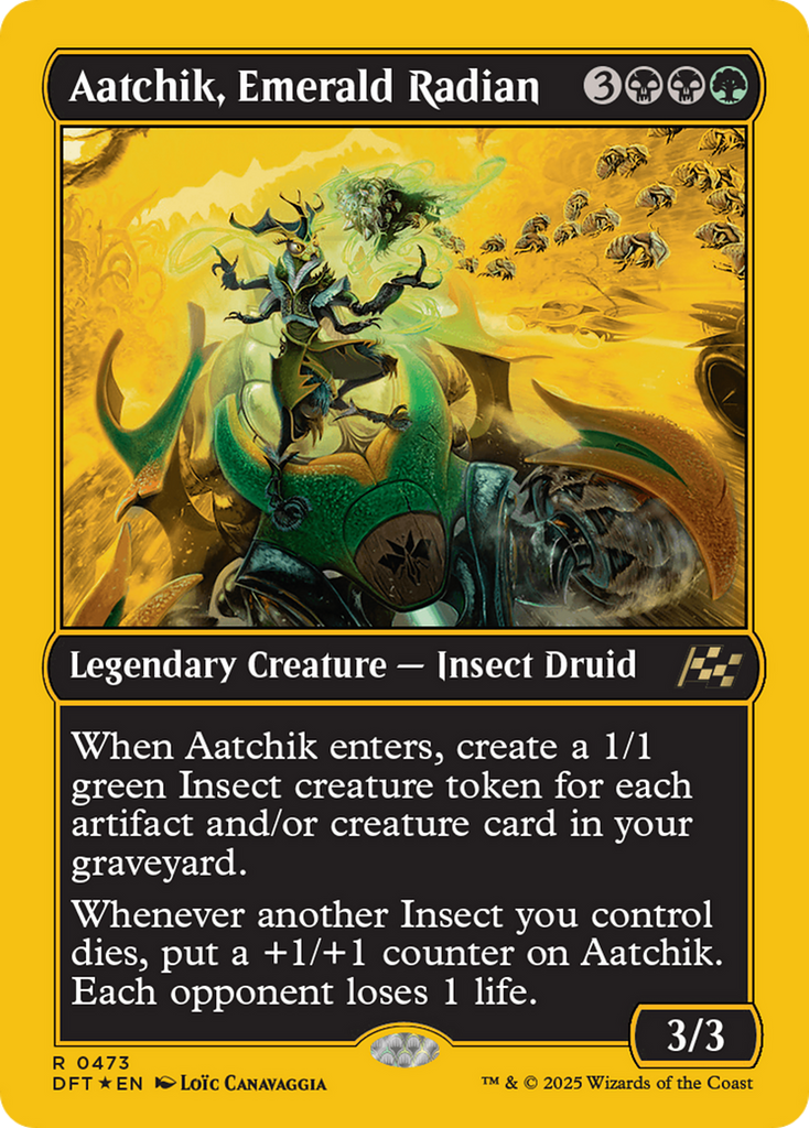 Magic: The Gathering - Aatchik, Emerald Radian Foil - Aetherdrift