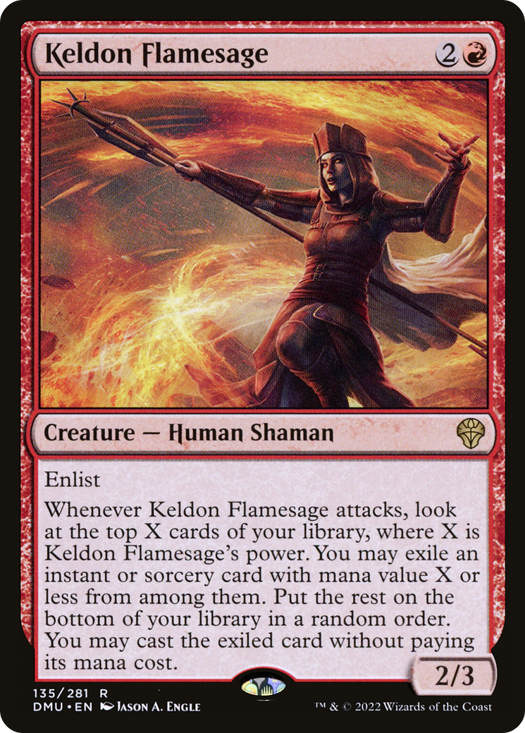 Magic: The Gathering - Keldon Flamesage Foil - Dominaria United