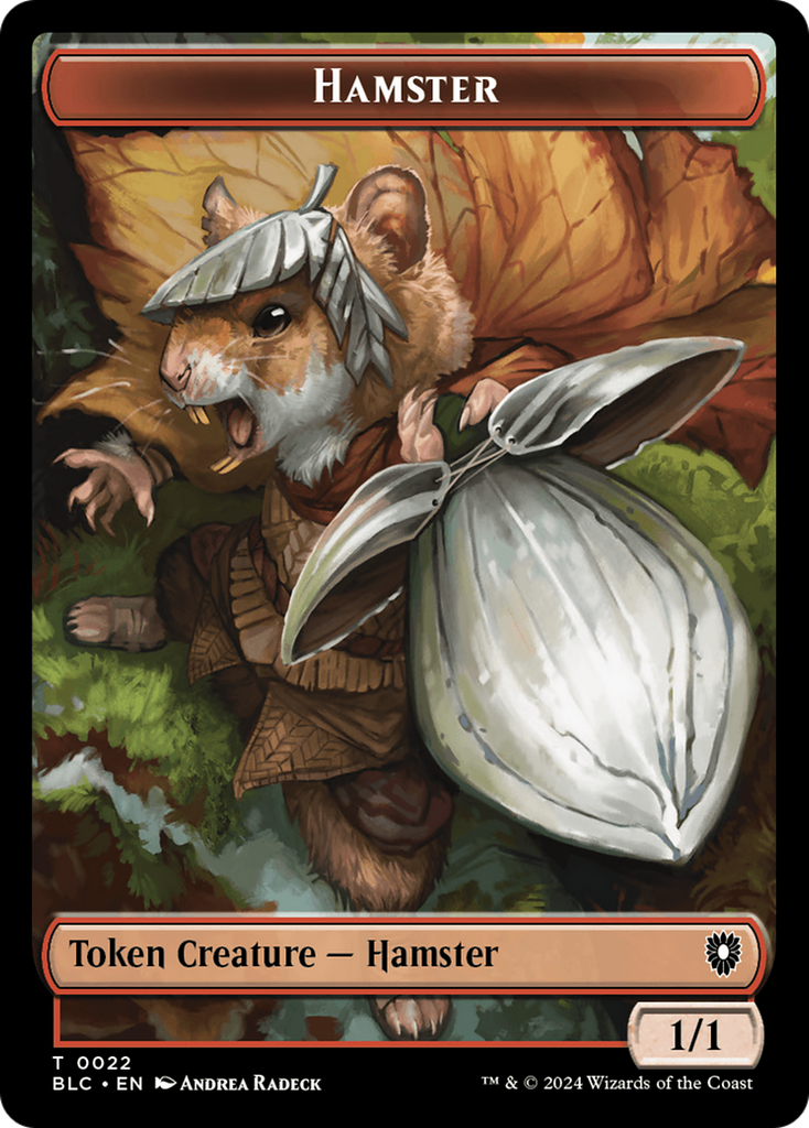 Magic: The Gathering - Hamster Token - Bloomburrow Commander Tokens