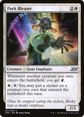 Magic: The Gathering - Park Bleater - Unfinity
