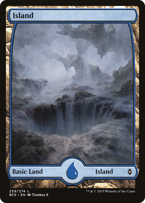 Magic: The Gathering - Island #259 Foil - Battle for Zendikar