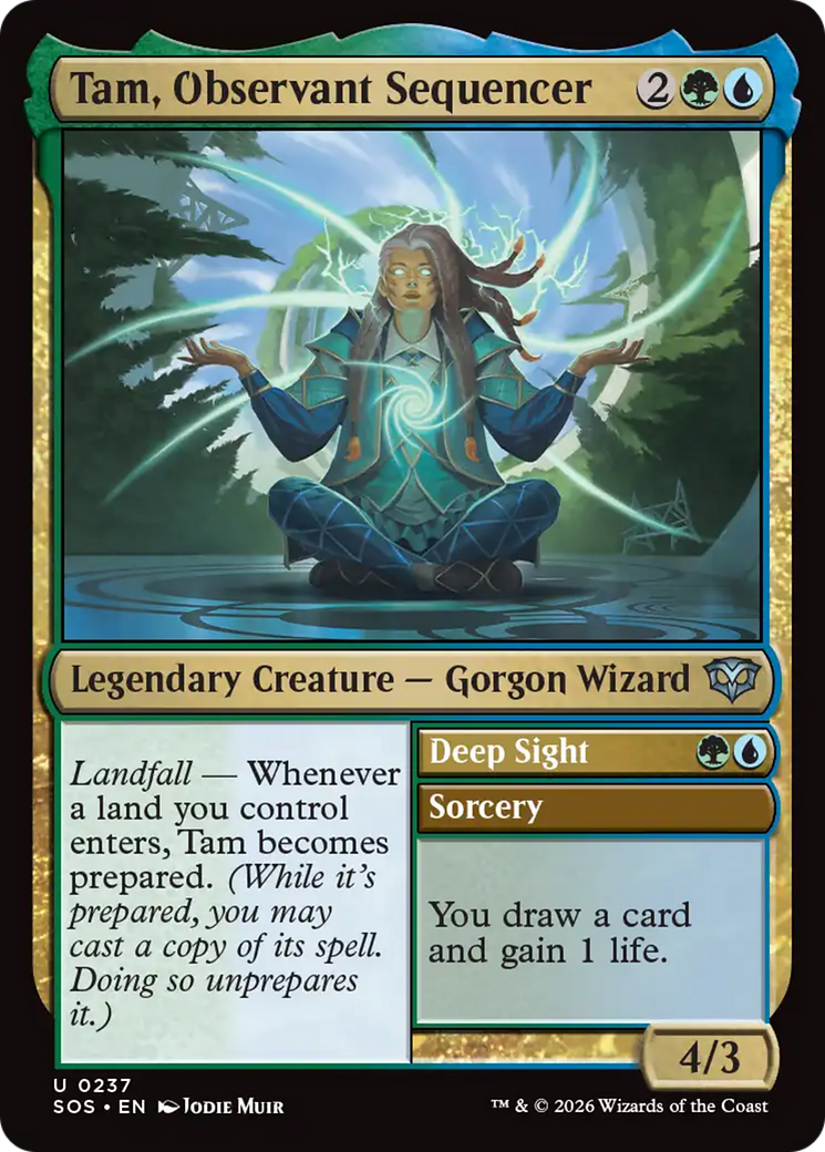 Magic: The Gathering - Tam, Observant Sequencer // Deep Sight - Secrets of Strixhaven