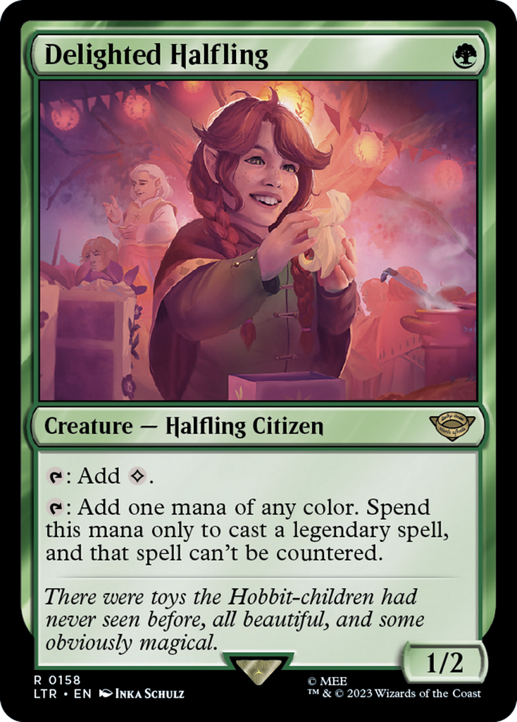 Magic: The Gathering - Delighted Halfling - The Lord of the Rings: Tales of Middle-earth