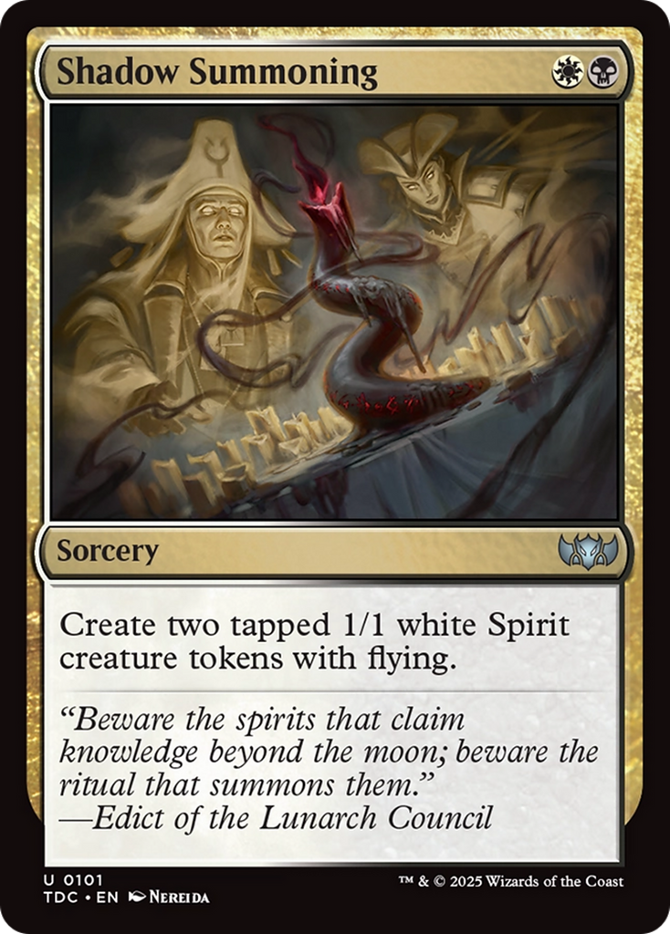 Magic: The Gathering - Shadow Summoning - Tarkir: Dragonstorm Commander