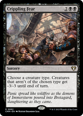Magic: The Gathering - Crippling Fear - Commander Masters