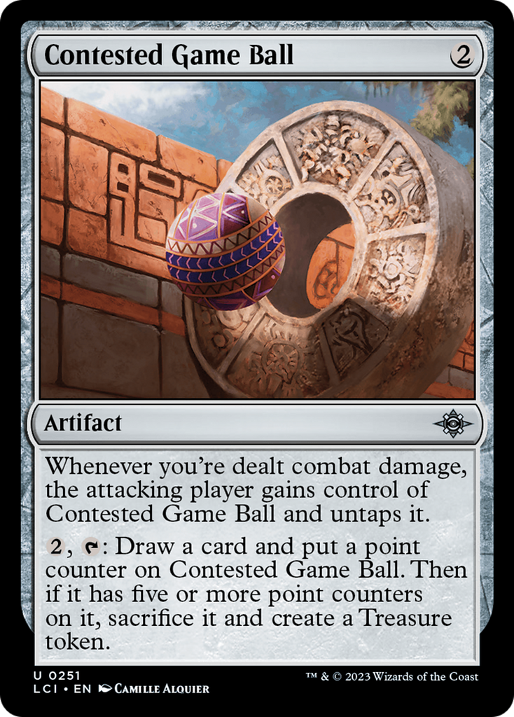 Magic: The Gathering - Contested Game Ball - The Lost Caverns of Ixalan