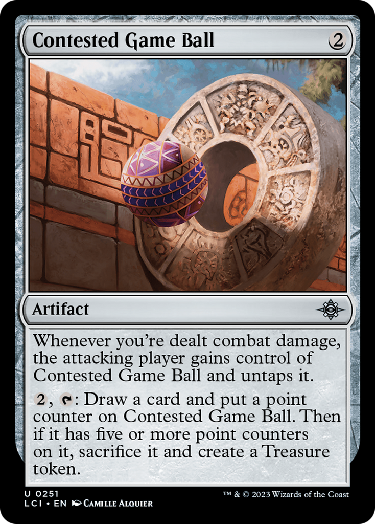 Magic: The Gathering - Contested Game Ball Foil - The Lost Caverns of Ixalan