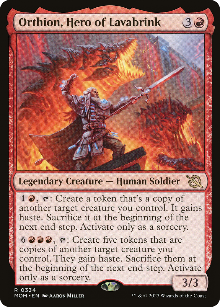 Magic: The Gathering - Orthion, Hero of Lavabrink - March of the Machine