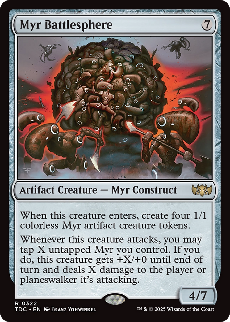 Magic: The Gathering - Myr Battlesphere - Tarkir: Dragonstorm Commander