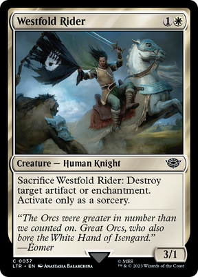 Magic: The Gathering - Westfold Rider Foil - The Lord of the Rings: Tales of Middle-earth