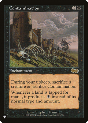 Magic: The Gathering - Contamination - The List