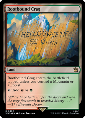 Magic: The Gathering - Rootbound Crag Foil - Doctor Who