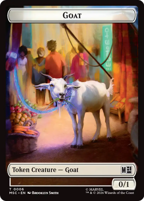 Magic: The Gathering - Goat Token - Marvel Super Heroes Commander Tokens