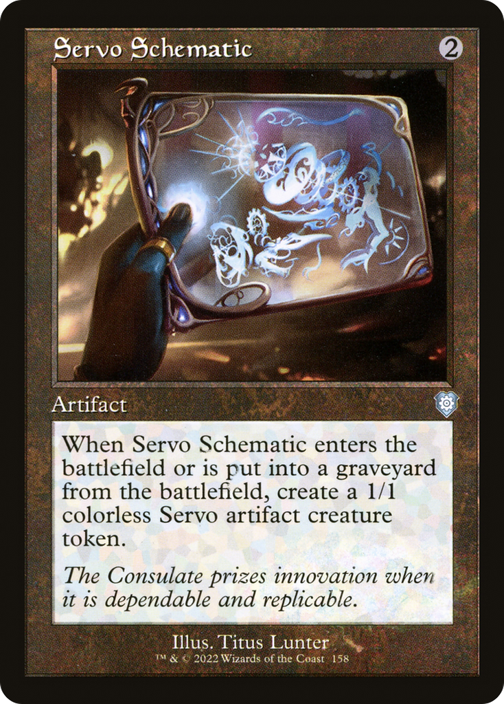 Magic: The Gathering - Servo Schematic - The Brothers' War Commander