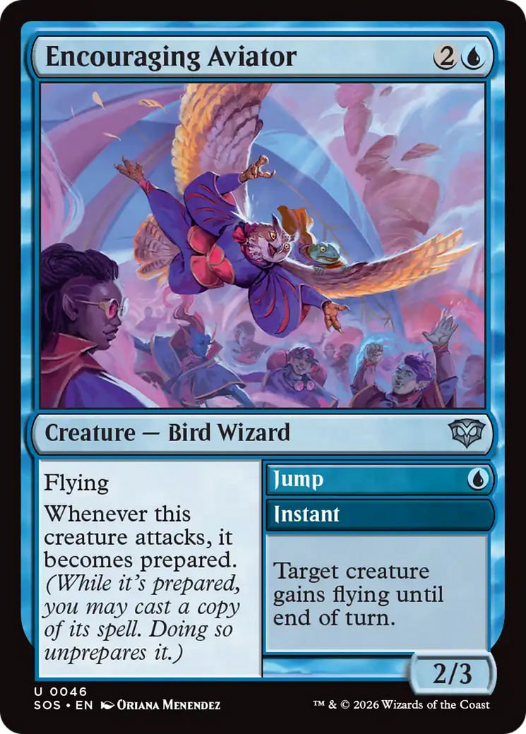 Magic: The Gathering - Encouraging Aviator // Jump - Secrets of Strixhaven