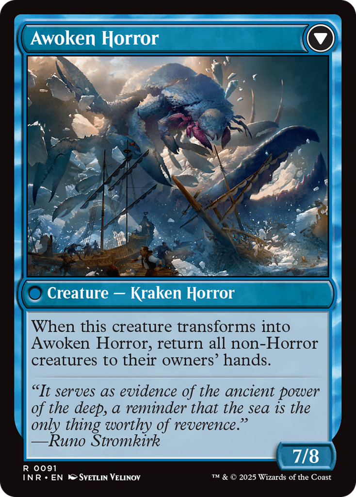 Magic: The Gathering - Thing in the Ice // Awoken Horror Foil - Innistrad Remastered