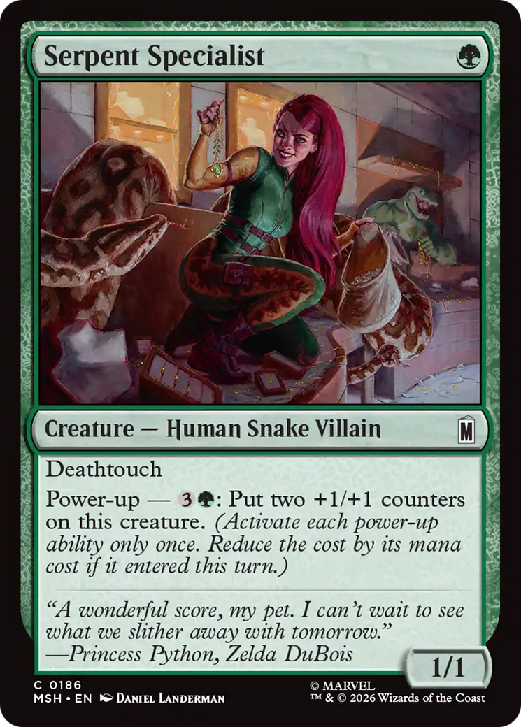 Magic: The Gathering - Serpent Specialist - Marvel Super Heroes