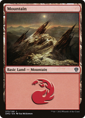 Magic the Gathering - Mountain #272 Foil - Dominaria United