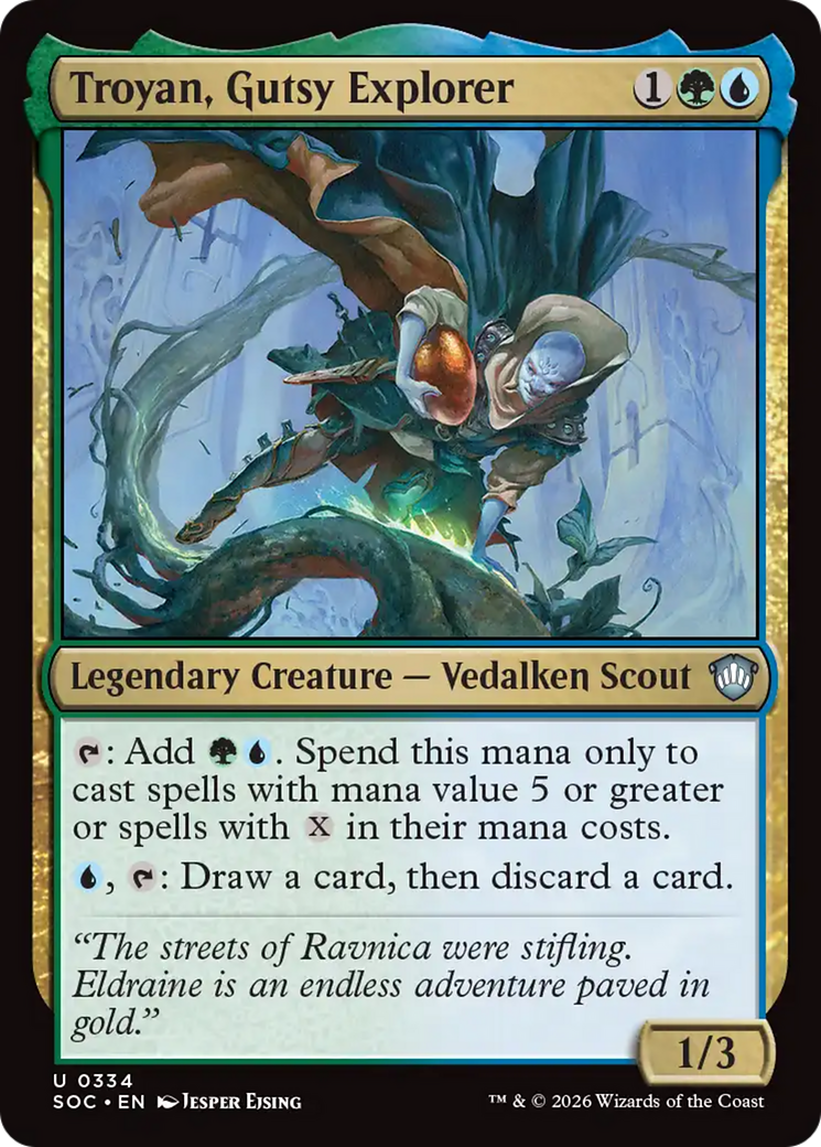 Magic: The Gathering - Troyan, Gutsy Explorer - Secrets of Strixhaven Commander