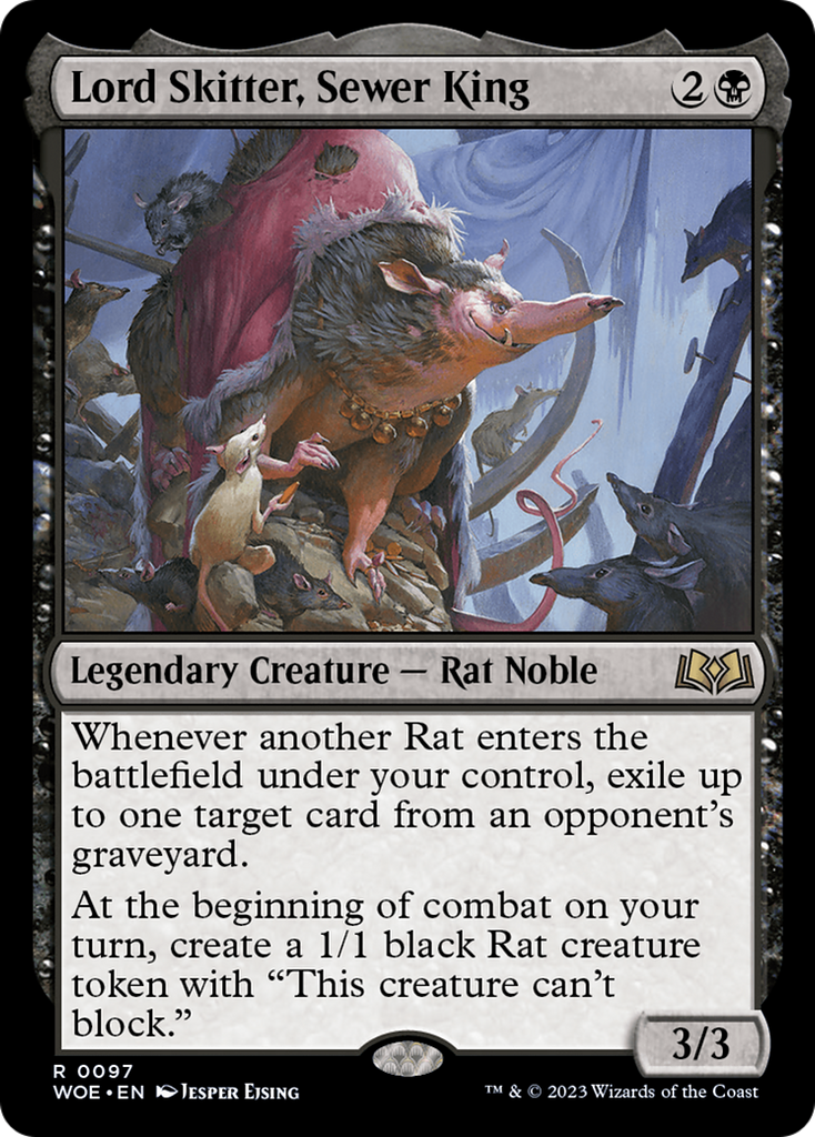 Magic: The Gathering - Lord Skitter, Sewer King Foil - Wilds of Eldraine