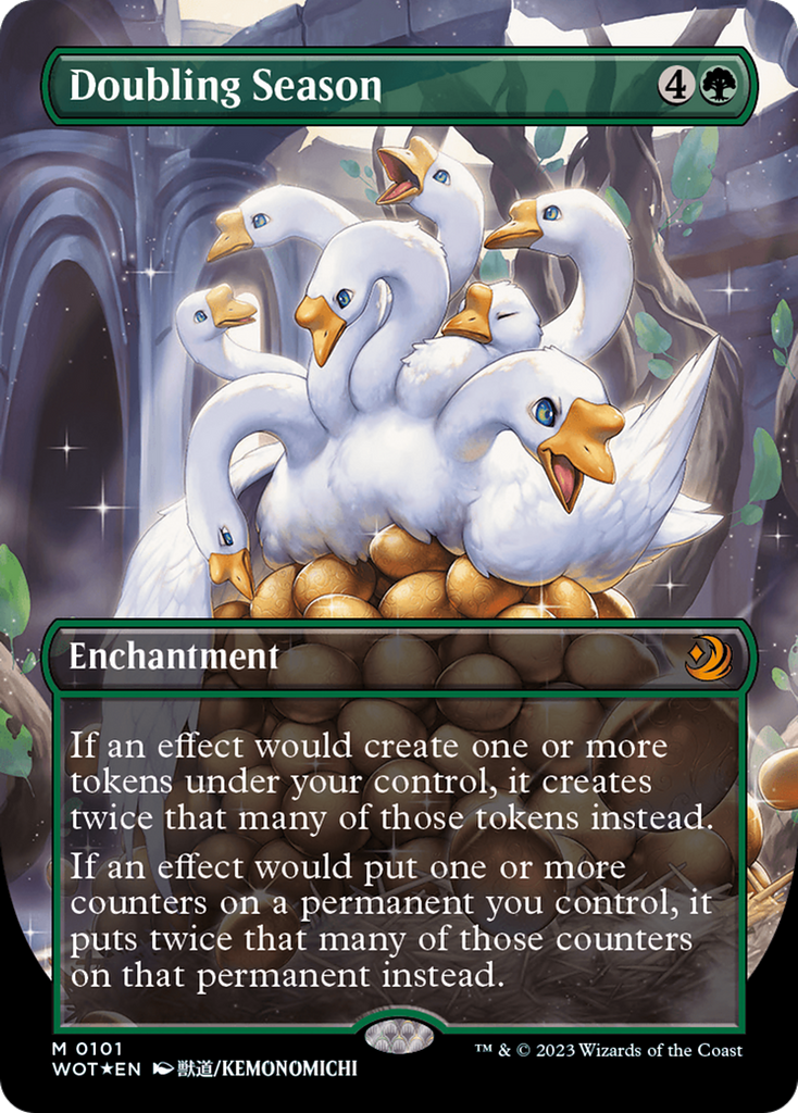 Magic: The Gathering - Doubling Season Foil - Wilds of Eldraine: Enchanting Tales