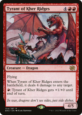 Magic: The Gathering - Tyrant of Kher Ridges Foil - The Brothers' War