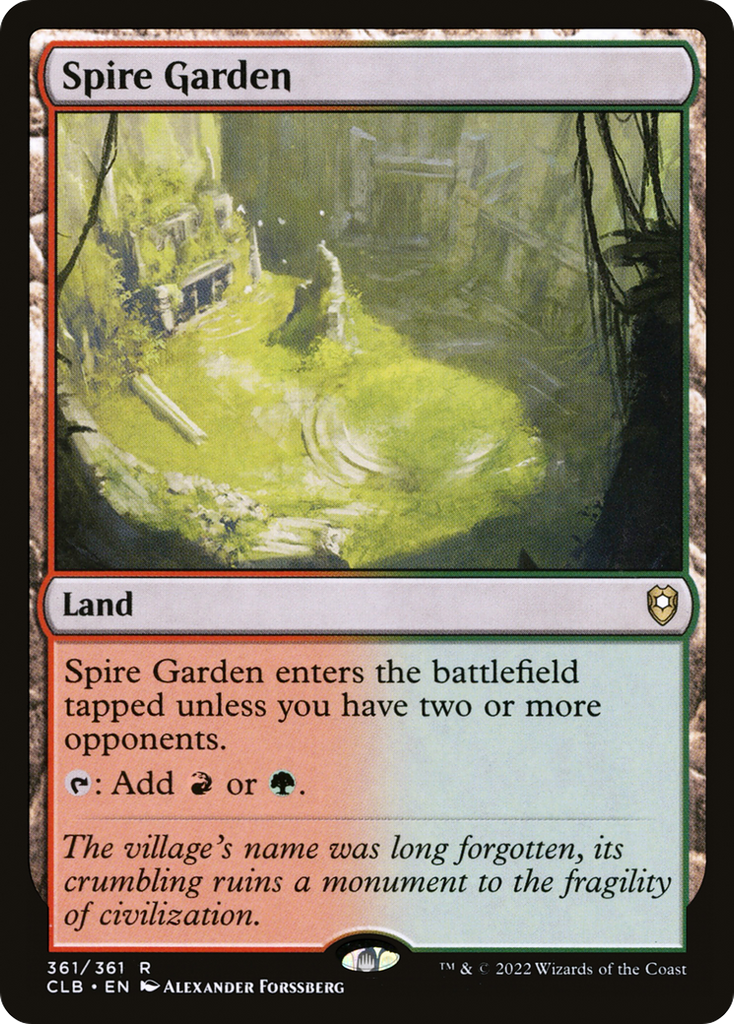 Magic: The Gathering - Spire Garden - Commander Legends: Battle for Baldur's Gate