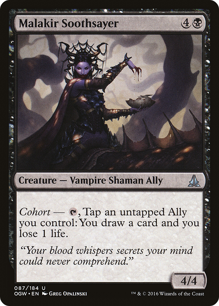 Magic: The Gathering - Malakir Soothsayer Foil - Oath of the Gatewatch