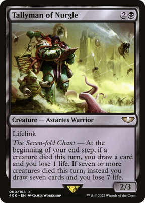 Magic: The Gathering - Tallyman of Nurgle - Warhammer 40000 Commander