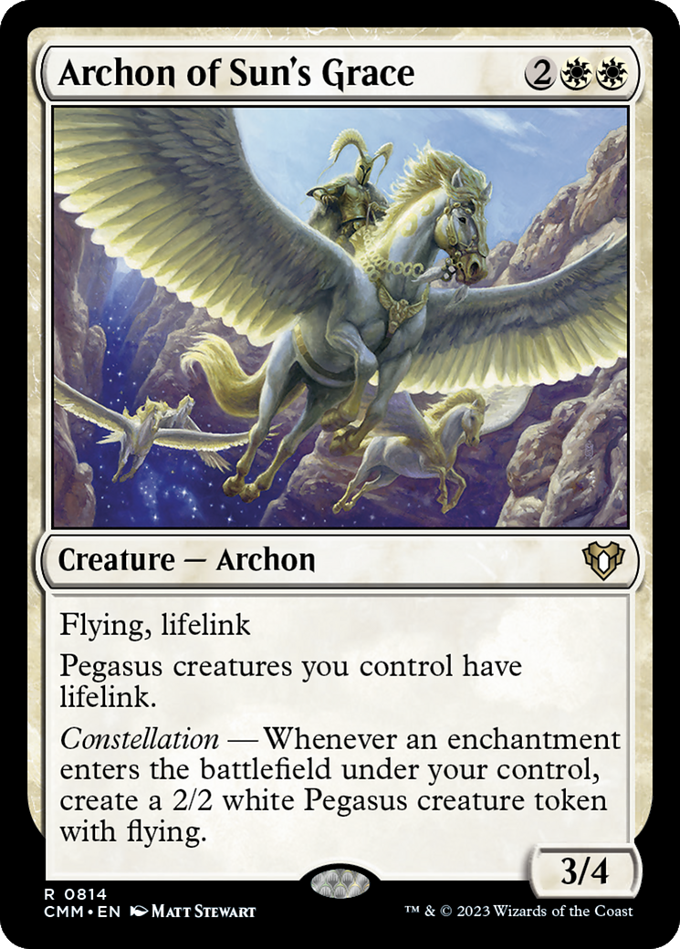 Magic: The Gathering - Archon of Sun's Grace - Commander Masters