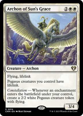 Magic: The Gathering - Archon of Sun's Grace - Commander Masters