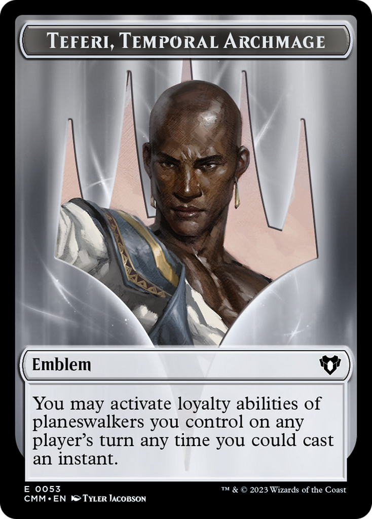 Magic: The Gathering - Teferi, Temporal Archmage Emblem - Commander Masters Tokens