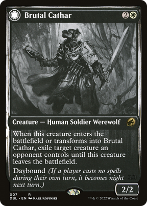 Magic: The Gathering - Brutal Cathar // Moonrage Brute - Innistrad: Double Feature
