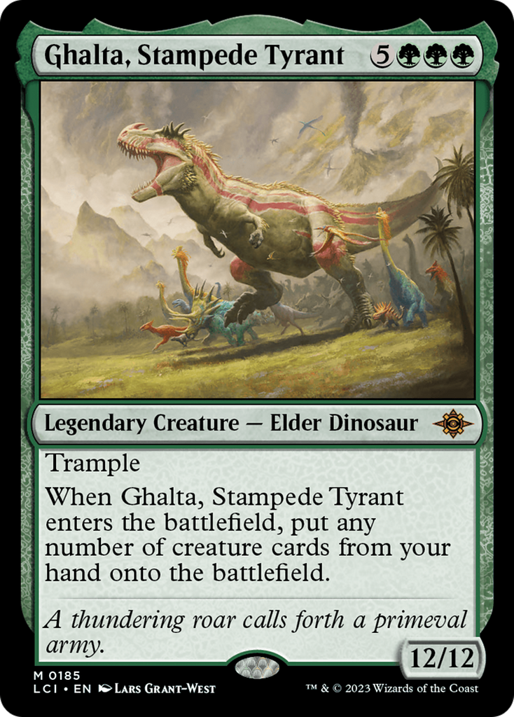 Magic: The Gathering - Ghalta, Stampede Tyrant Foil - The Lost Caverns of Ixalan