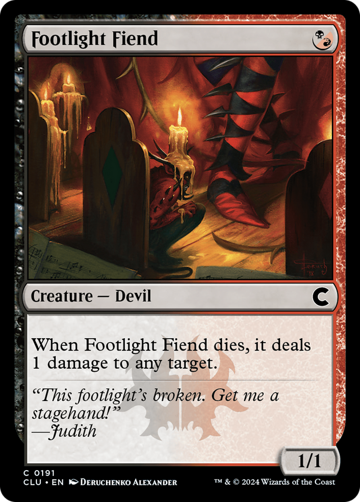 Magic: The Gathering - Footlight Fiend - Ravnica: Clue Edition