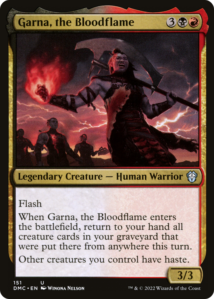 Magic: The Gathering - Garna, the Bloodflame - Dominaria United Commander